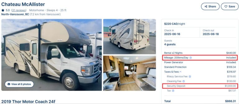 캐나다 밴쿠버 캠핑카 렌트 예약하고 여행 즐기기 (feat. CanaDream RV, iNDiE Campers, RVezy) - 2025편 22 How to rent Canada Vancouver Camping Car (21)
